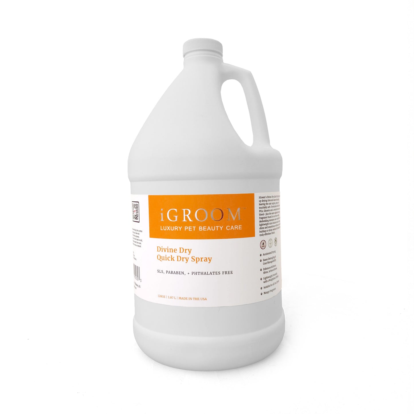 
                  
                    Gallon container of iGroom Divine Dry Quick Dry Spray on a white background
                  
                