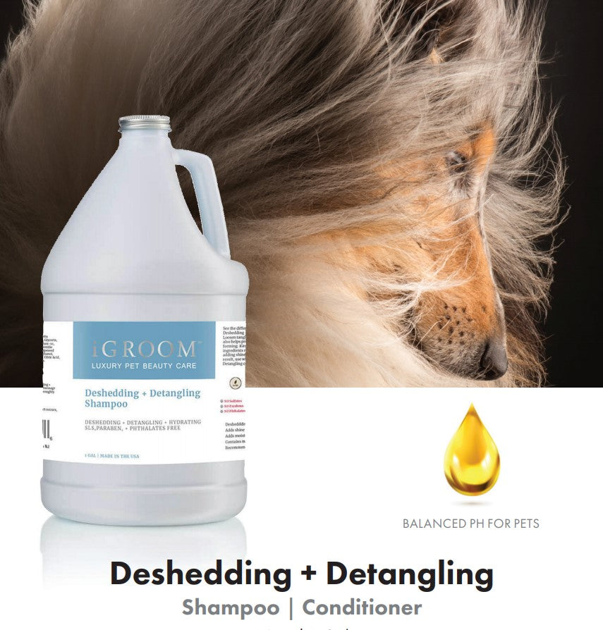 
                  
                    Deshedding + Detangling Pet Shampoo
                  
                